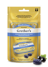 Load image into Gallery viewer, Grether's pastilles pouch showing authentic Swiss throat lozenge packaging