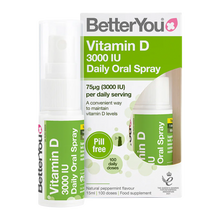 Load image into Gallery viewer, Better You Vitamin D 3000 IU Oral Spray 15ml