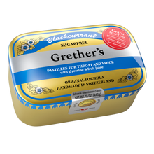 Load image into Gallery viewer, Grether's pastilles tin showing authentic Swiss throat lozenge packaging