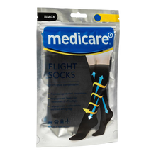 Load image into Gallery viewer, Medicare BLACK FLIGHT SOCKS
