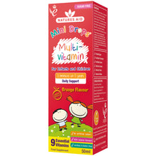 Load image into Gallery viewer, Natures Aid Multi-vitamin Mini Drops for infants & children 50ml