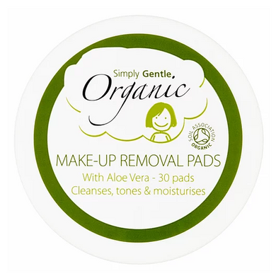Simply Gentle Organic Makeup Removal Pads 30s
