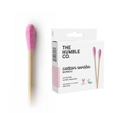Load image into Gallery viewer, The Humble Co Bamboo Cotton Swabs - Blue, Purple or White