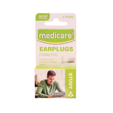 Medicare - EAR PLUGS - FOAM PVC 2 PAIRS