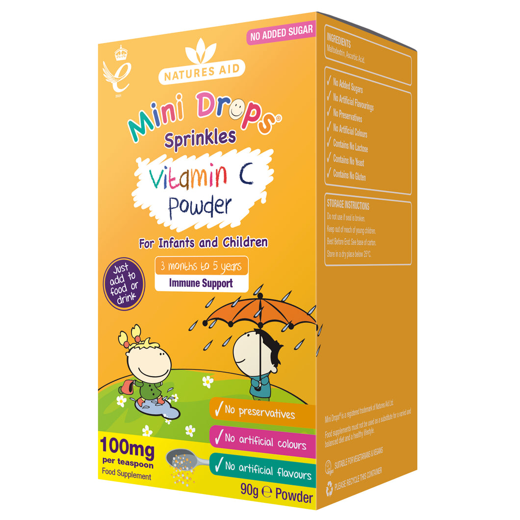 Natures Aid - Mini Drops Vitamin C Sprinkles 100mg - 90g