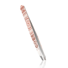 Load image into Gallery viewer, Rubis Tweezers Classic 1K105M1RG White Mandala 1
