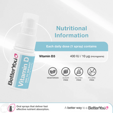 Load image into Gallery viewer, BetterYou Vitamin D 400 IU Infant Daily Oral Spray 15ml
