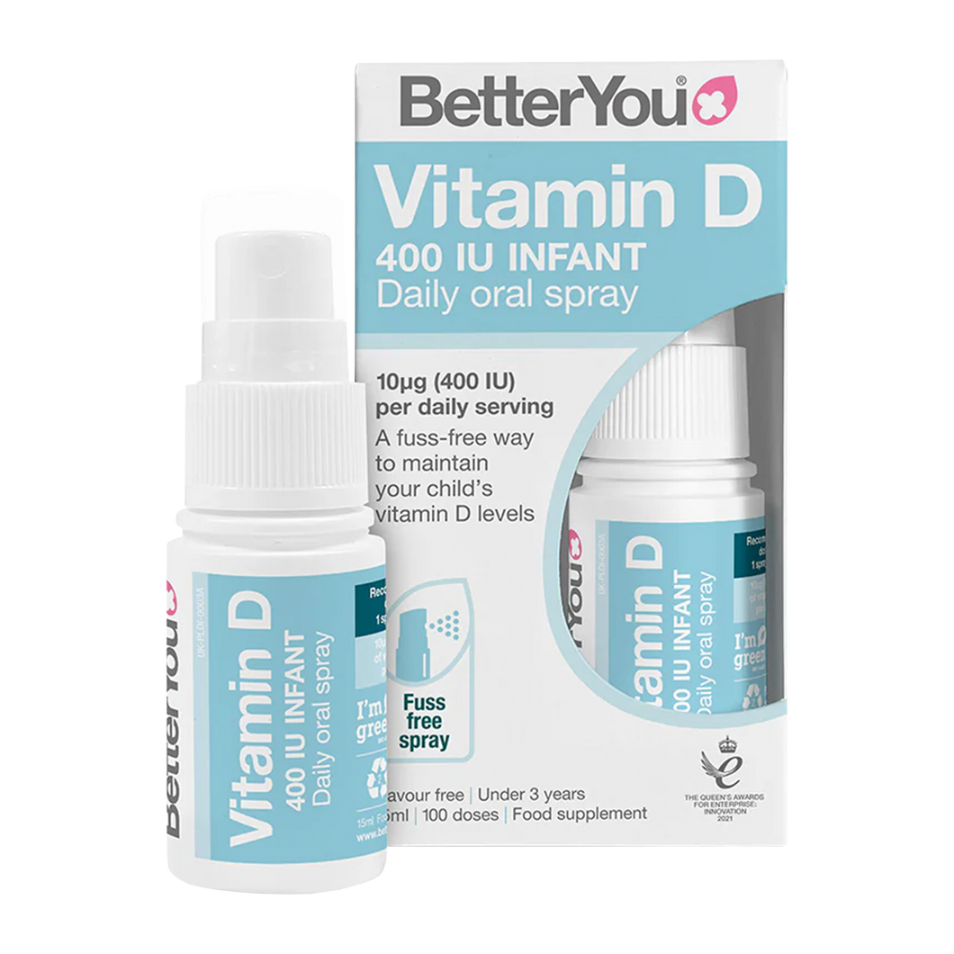 BetterYou Vitamin D 400 IU Infant Daily Oral Spray 15ml