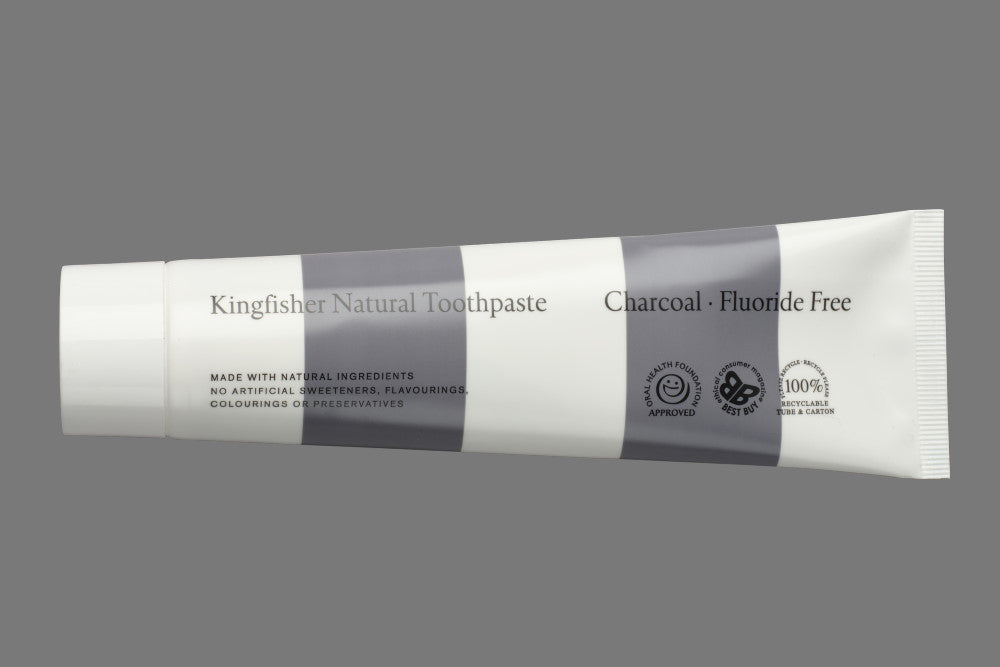 Kingfisher Toothpaste 100ml - Charcoal Fluoride Free