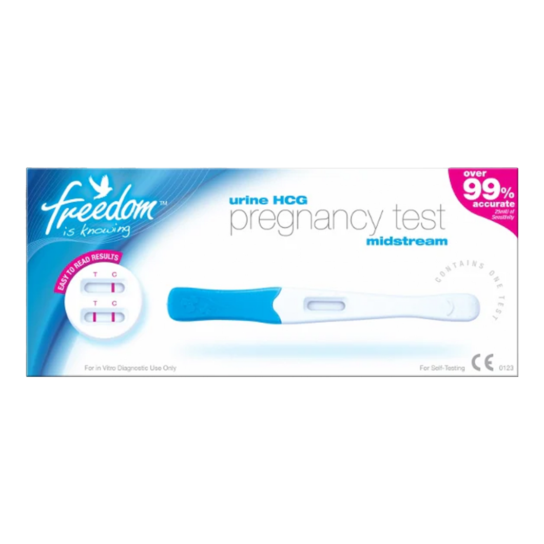 Freedom Pregnancy Test Mid Stream Single