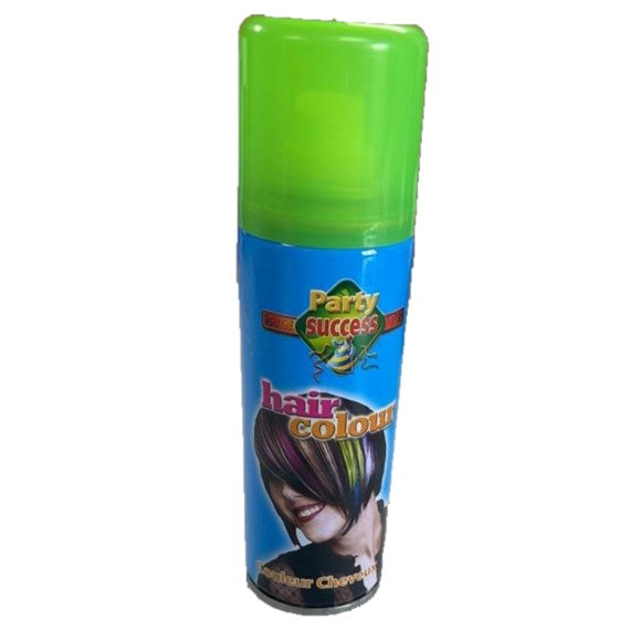 Party Success Fluorescent Green Hair Colour Spray 125ml