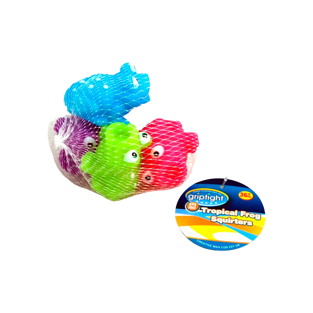 Griptight 4 Tropical Frog Bath Squirters