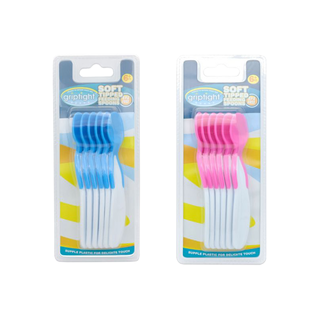 Griptight Soft Tip Feeding Spoons (Colours May Vary)