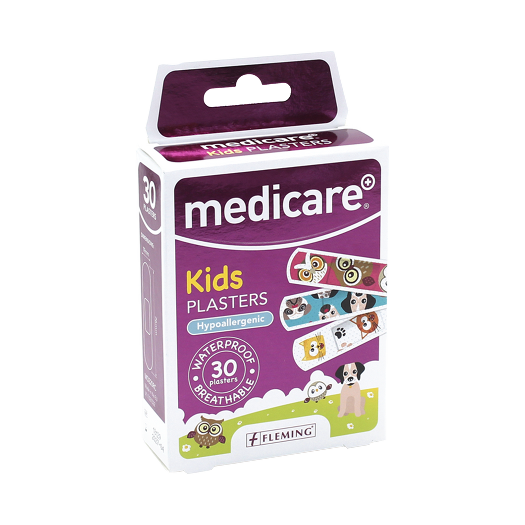 Medicare Waterproof Kids Plasters Pets 30 Pack