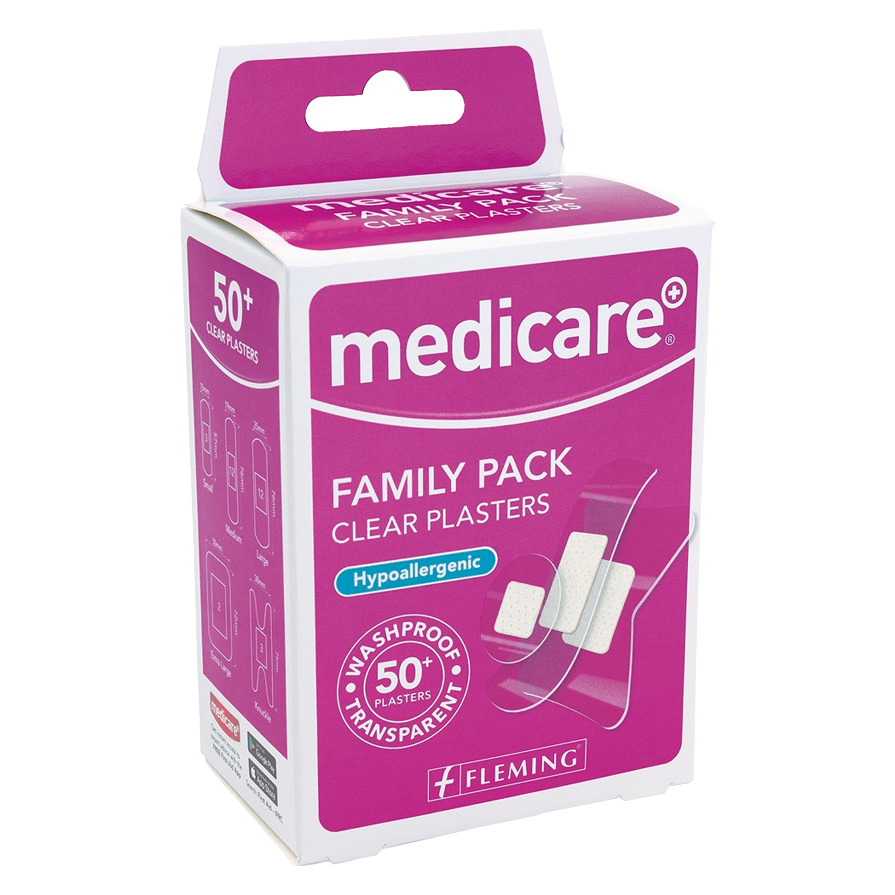 Medicare Transparent Plasters Family Pack 50's – David Hart (Santo)