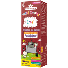 Load image into Gallery viewer, Natures Aid Iron Drops (with Vitamin C, B12 &amp; Folic Acid) 50ml

