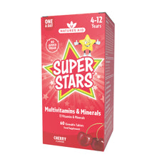 Load image into Gallery viewer, Super Stars Multivitamins and Minerals 60 Chewable Tablets
