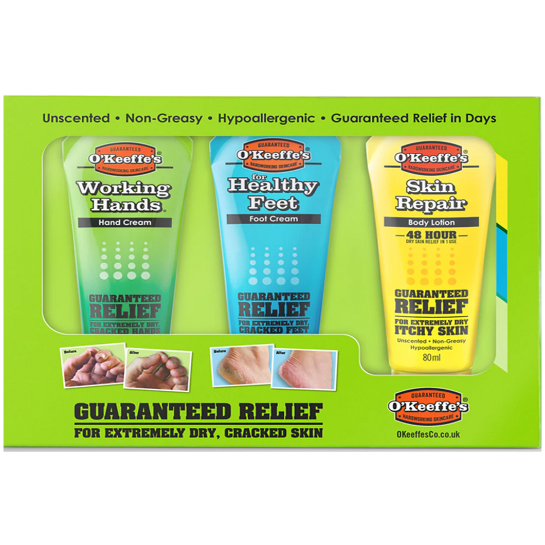 O'Keeffe's - Gift Set - Working Hand, Working Feet and Skin Repair