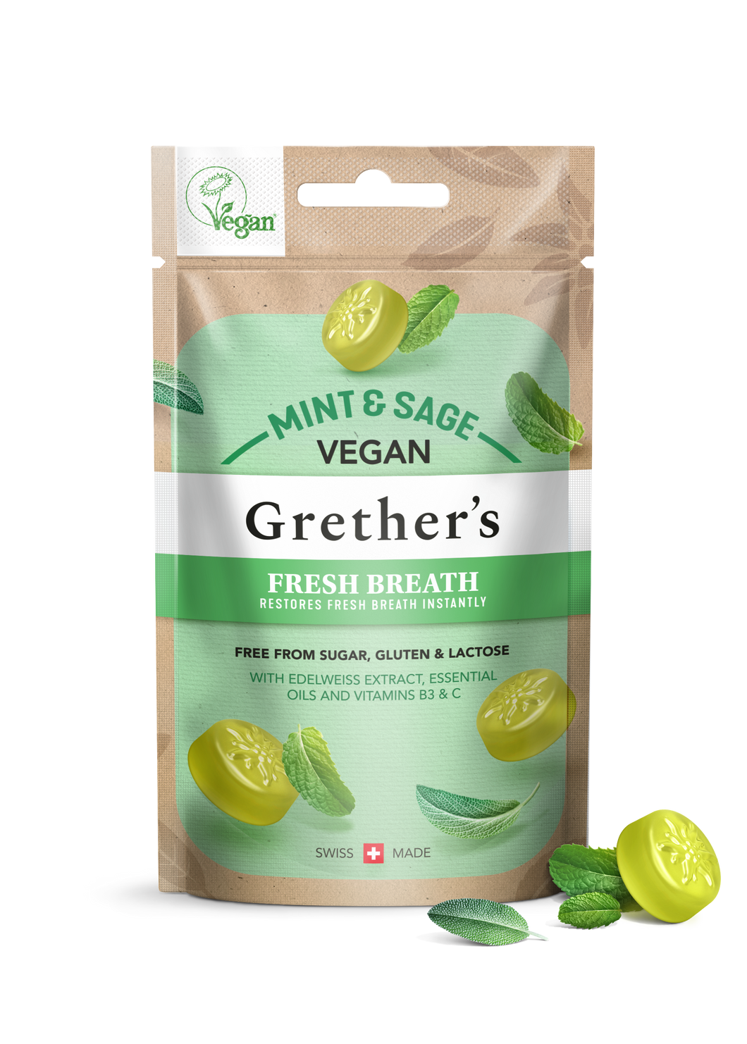Grether's Swissherbs Fresh Breath - Mint & Sage 45g
