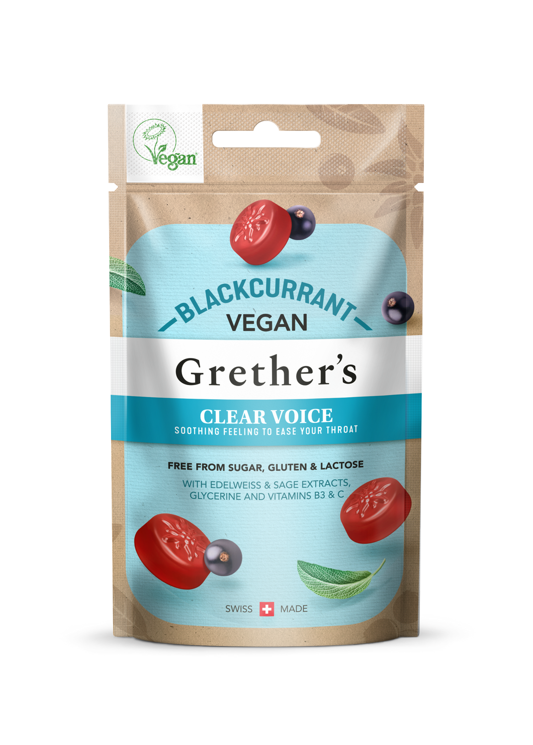 Grether's Swissherbs Clear voice - Blackcurrant 45g
