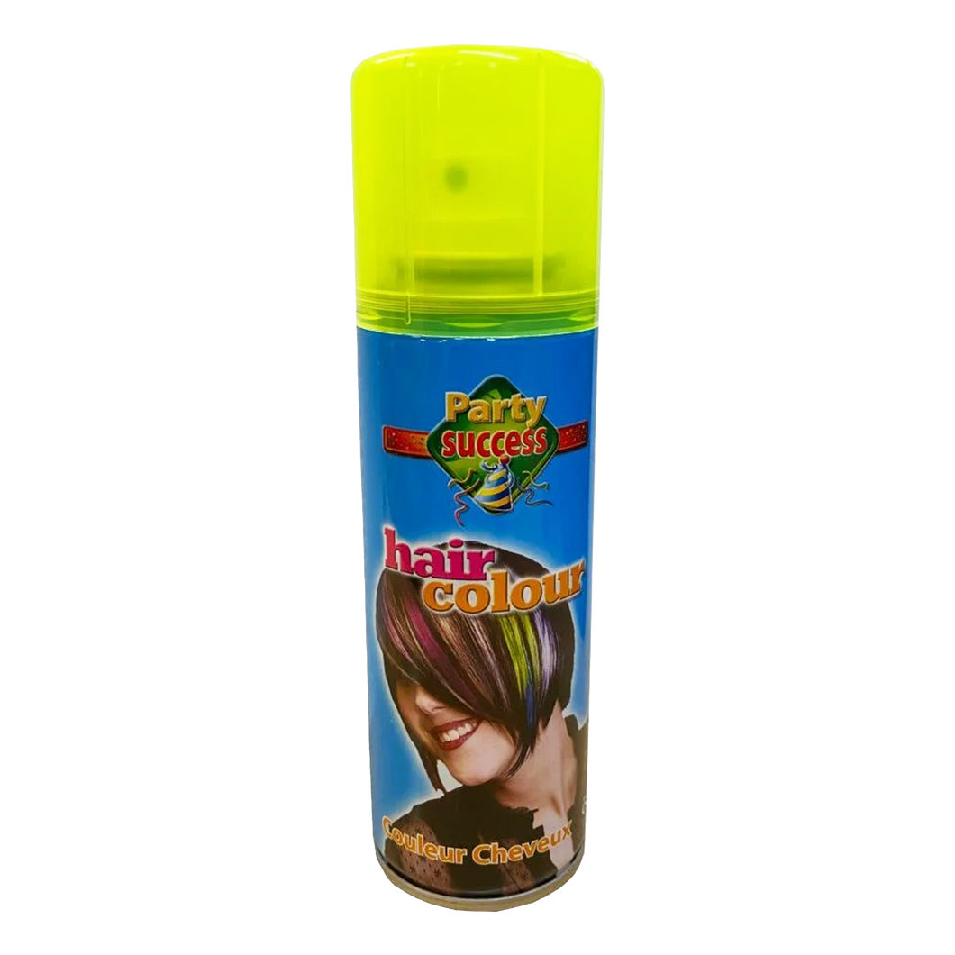 Party Success Fluorescent Yellow Hair Colour Spray 125ml