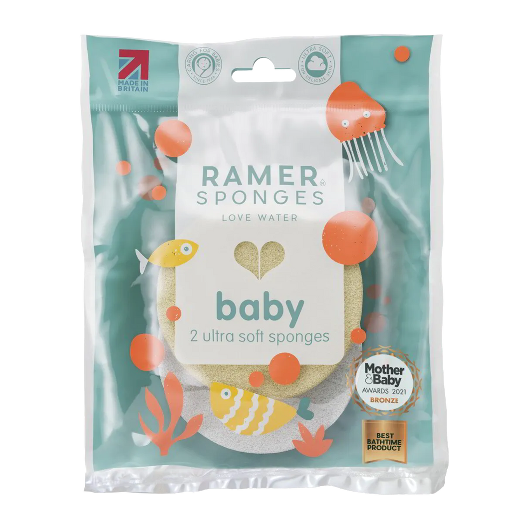 Ramer Sponges Ultra Soft Baby Sponges (Colours may vary)