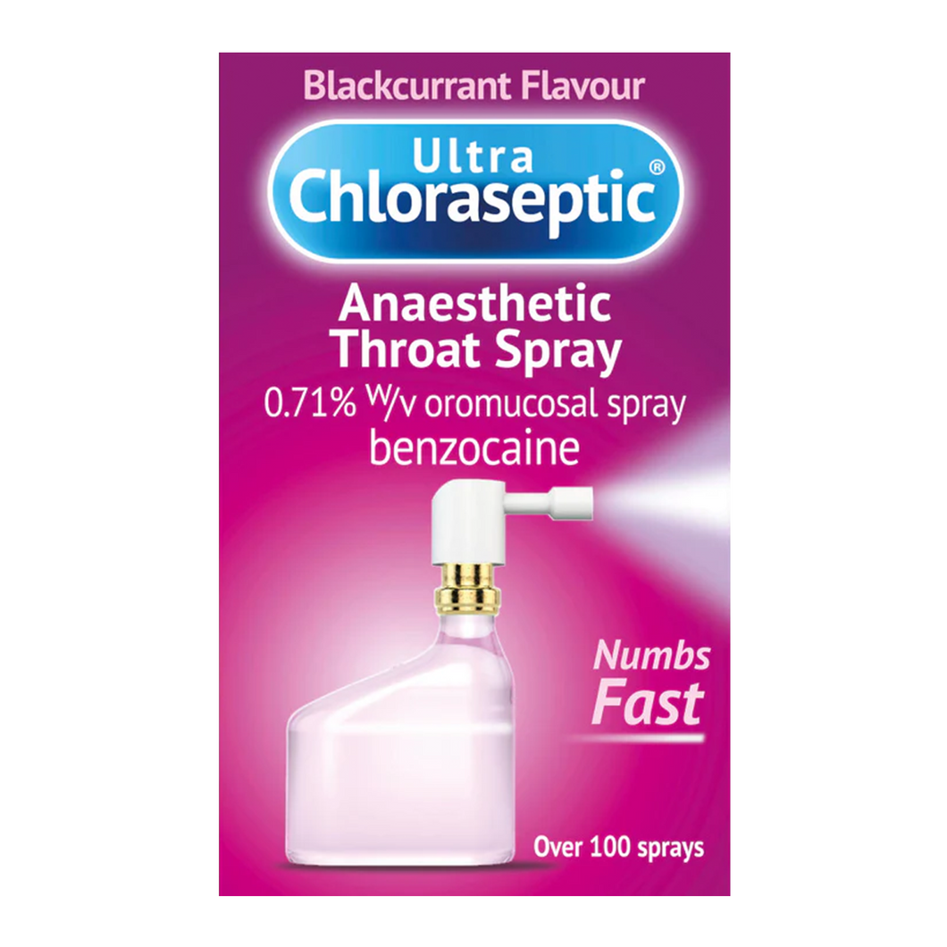 Ultra Chloraseptic Anaesthetic Throat Spray (Blackcurrant)