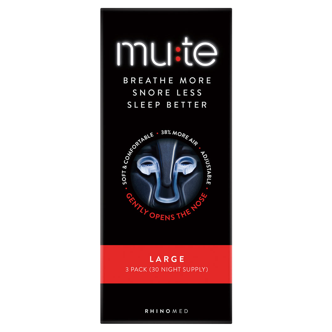 Mute Snoring Device Large 3 pack - 30 Night Supply