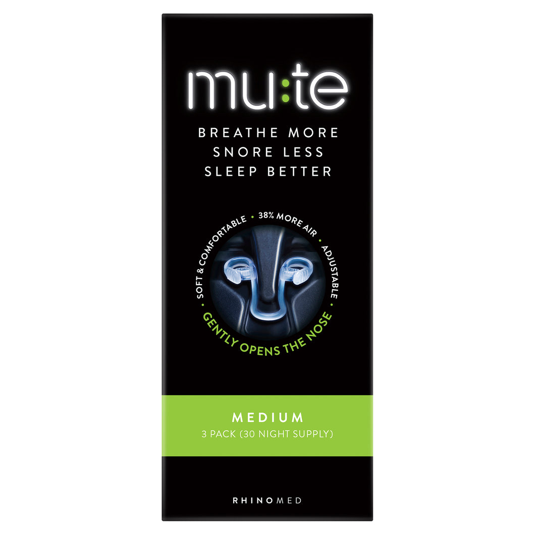 Mute Snoring Device Medium 3 pack - 30 Night Supply