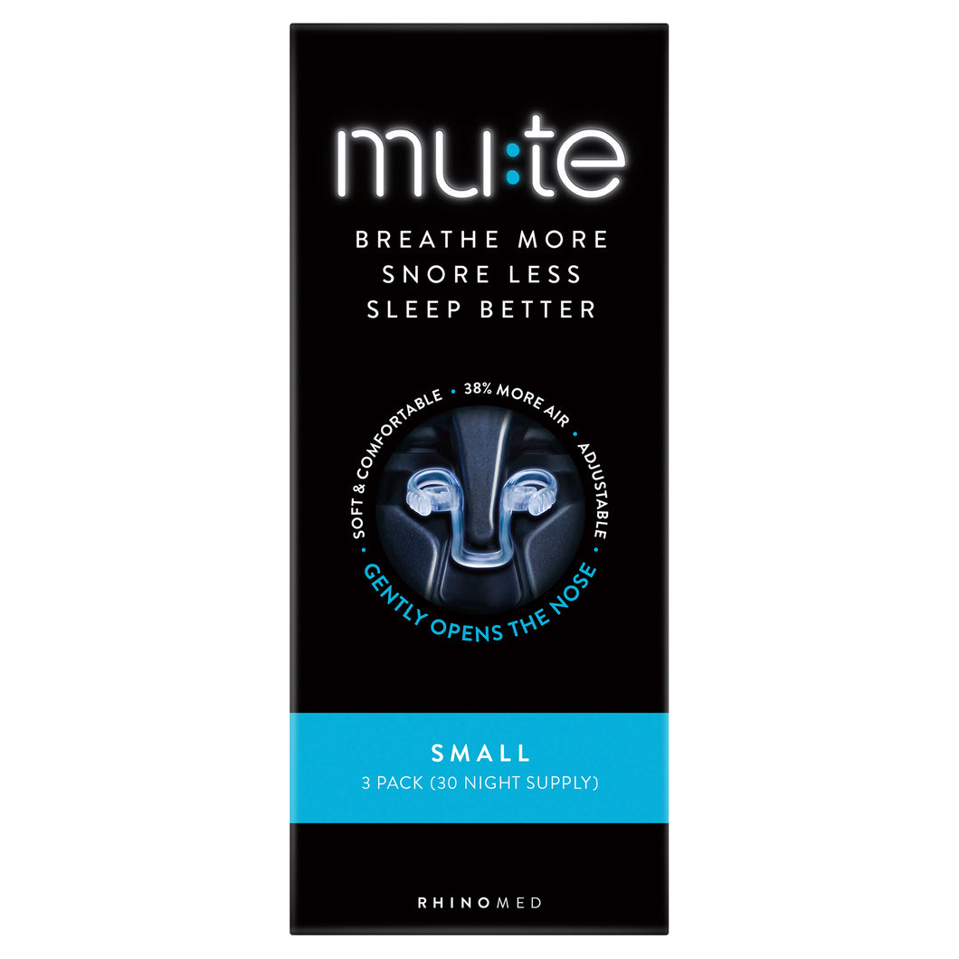 Mute Snoring Device Small 3 pack - 30 Night Supply