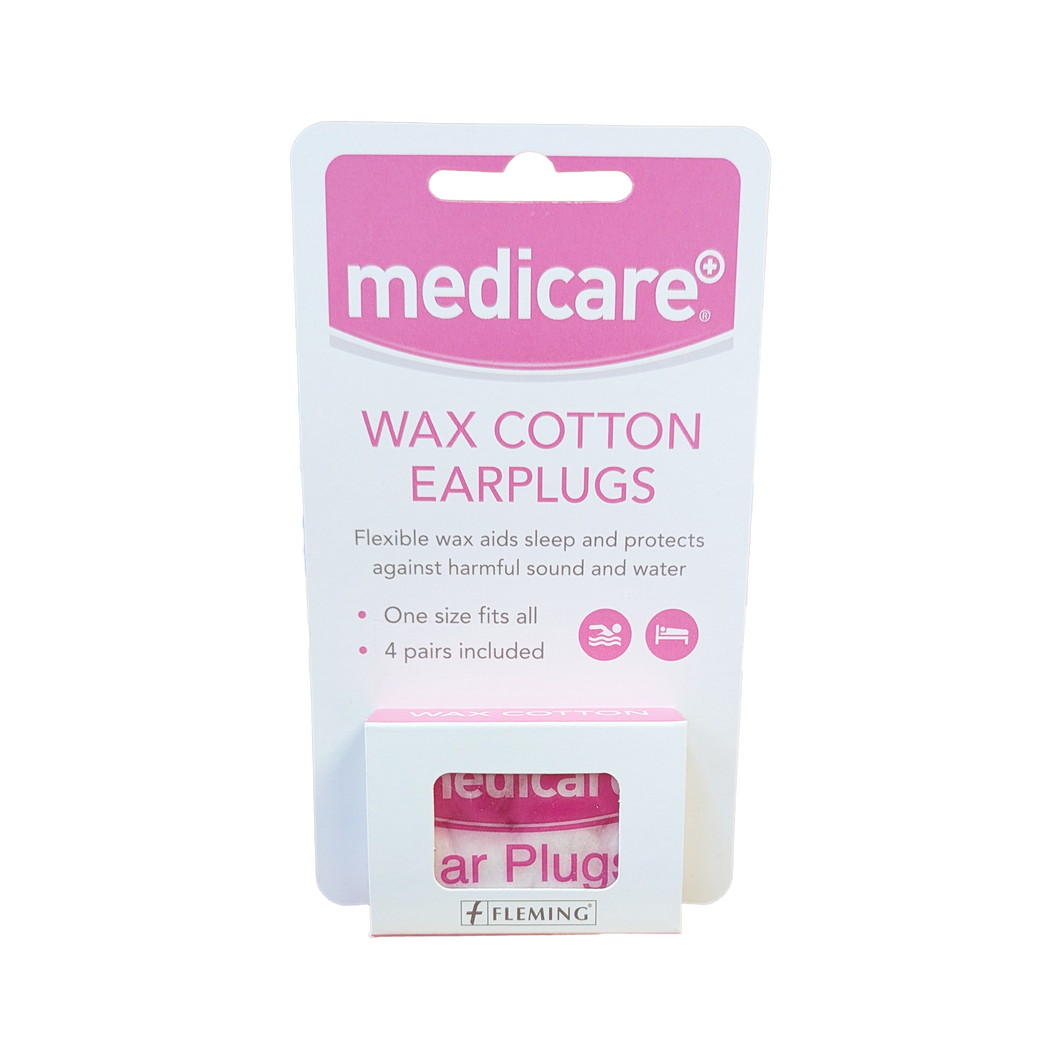 Medicare Earplugs - Wax-Cotton 4s*