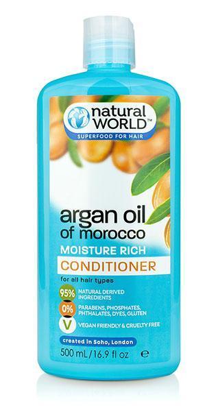 Natural World Argan Oil of Morocco Conditioner 500ml