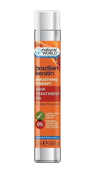 Natural World Brazilian Keratin Hair Oil 25ML