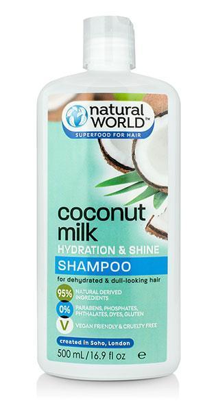 Natural World Coconut Water Shampoo 500ml