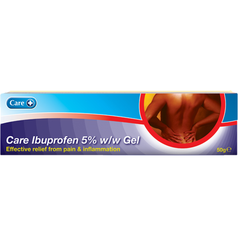 Care Ibuprofen 5% Gel 50g
