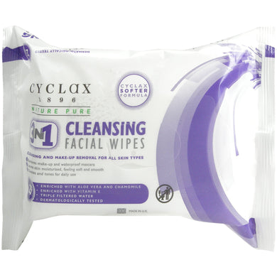 Cyclax Nature Pure Cleansing Facial Wipes 3-in-1 (25s)