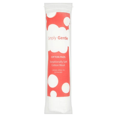 Simply Gentle Organic Cotton Pads Rounds 100's