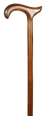 Classic Cane Gents Brown Derby Cane with rubber ferrule