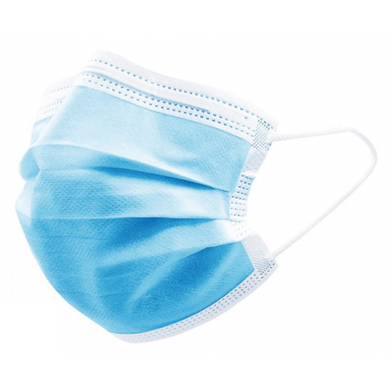 Disposable Face mask 3ply  - Poly bag of 10 - Blue
