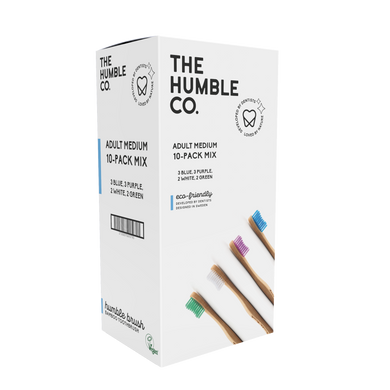 The Humble Co Adult Soft Toothbrush - Mixed Colours