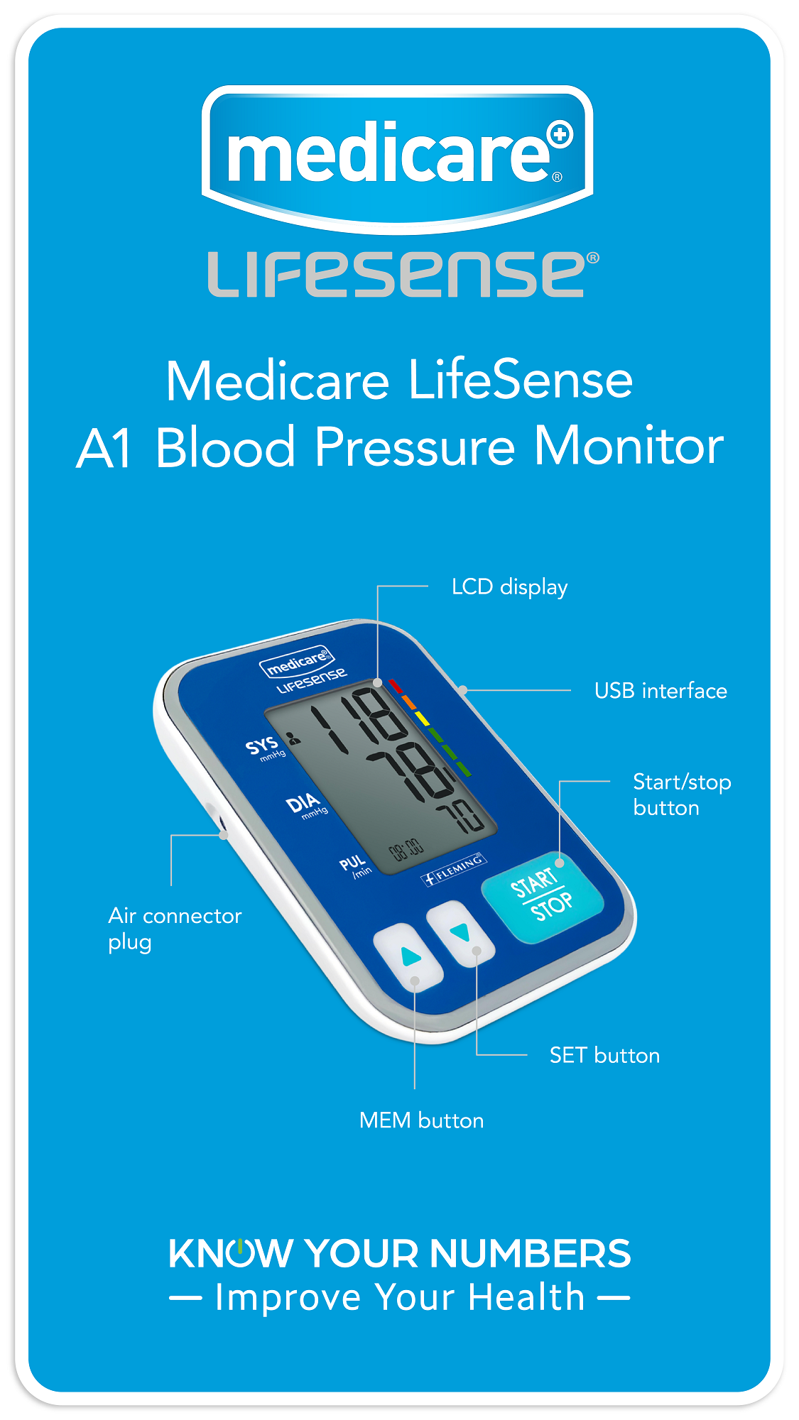 Lifesense Mini Medicare LIFESENSE A1 BLOOD PRESSURE MONITOR – David Hart (Santo)