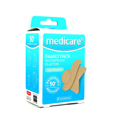 Medicare Family Pack Waterproof Plasters 50+