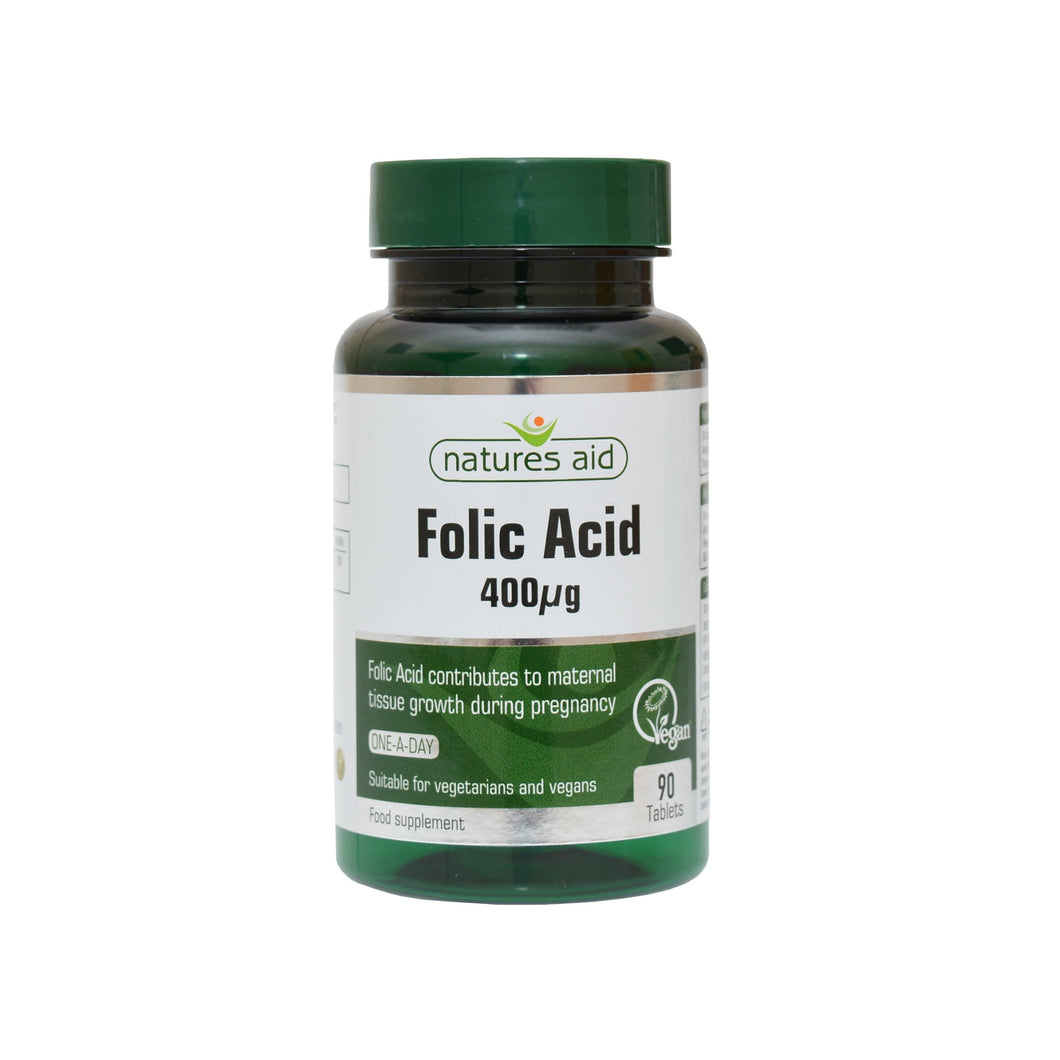 Natures Aid Folic Acid - 400ug 90tabs