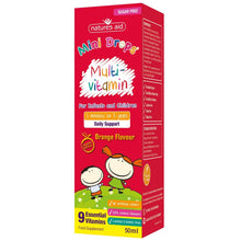 Load image into Gallery viewer, Natures Aid Multi-vitamin Mini Drops for infants &amp; children 50ml
