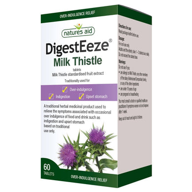 Natures Aid - DigestEeze - Milk Thistle 150mg 60Tabs