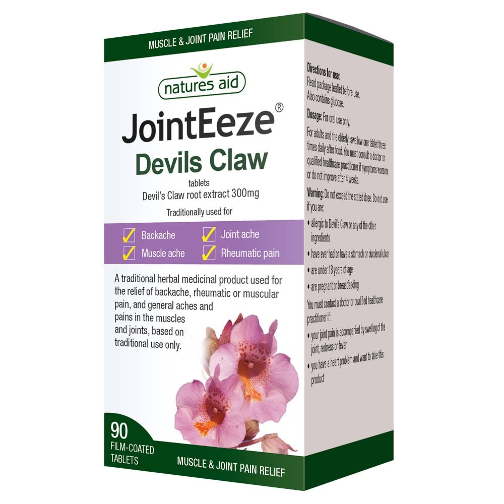 Natures Aid - JointEeze - Devil's Claw 300mg 90Tabs