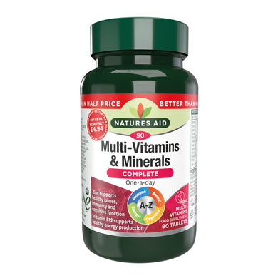 Natures Aid - Complete Multi-Vitamins & Minerals 90Tabs