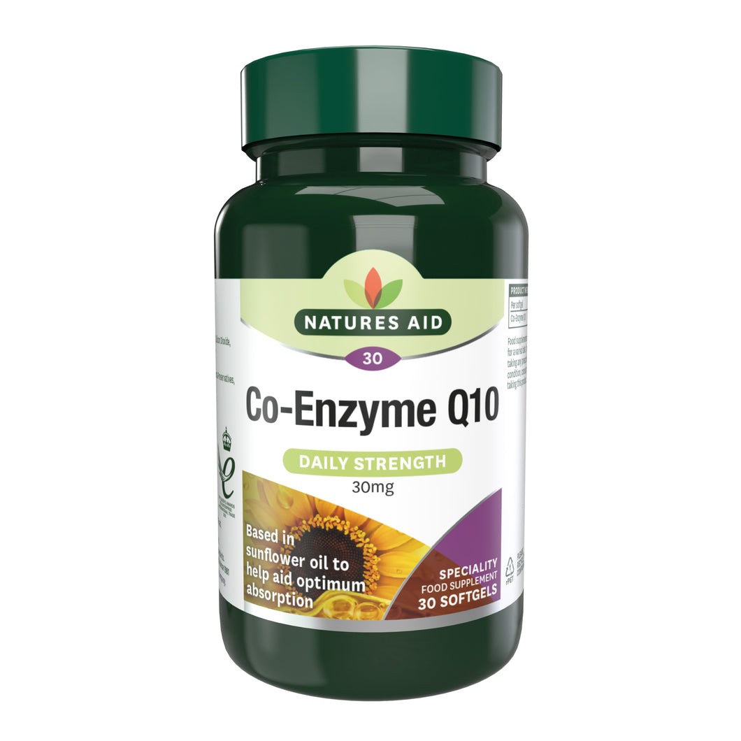 Natures Aid - Co-Enzyme Q10 30mg 30Softgels