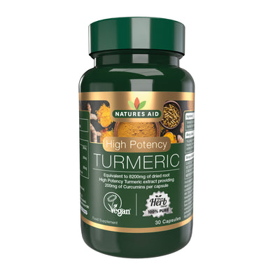 Natures Aid - Turmeric 8200 mg (High Potency) 30Vcaps