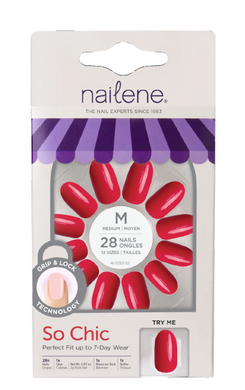 Nailene - Berry Pink - Medium Oval (28 pcs)